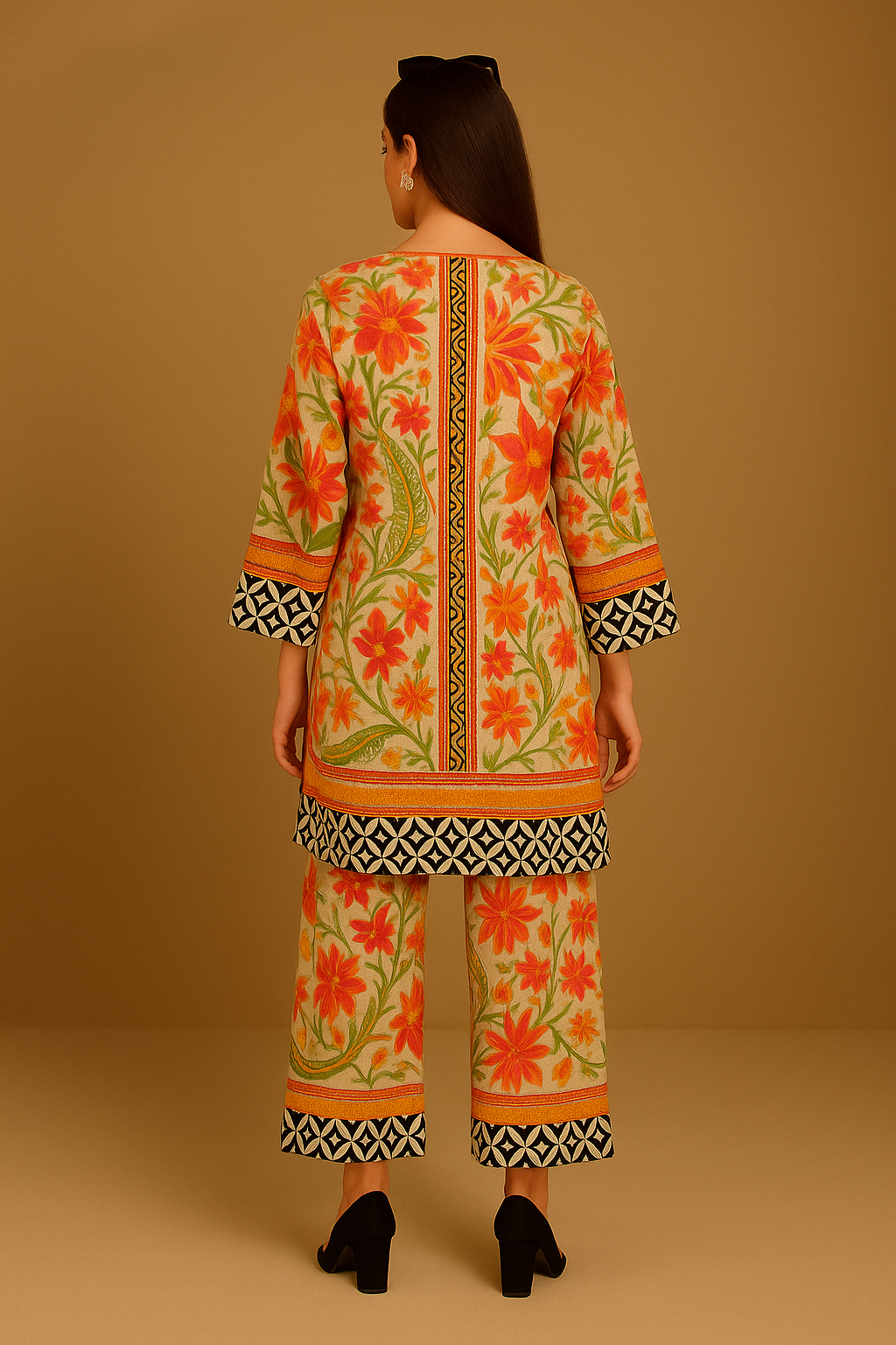 Floral Orange Co-ord Set