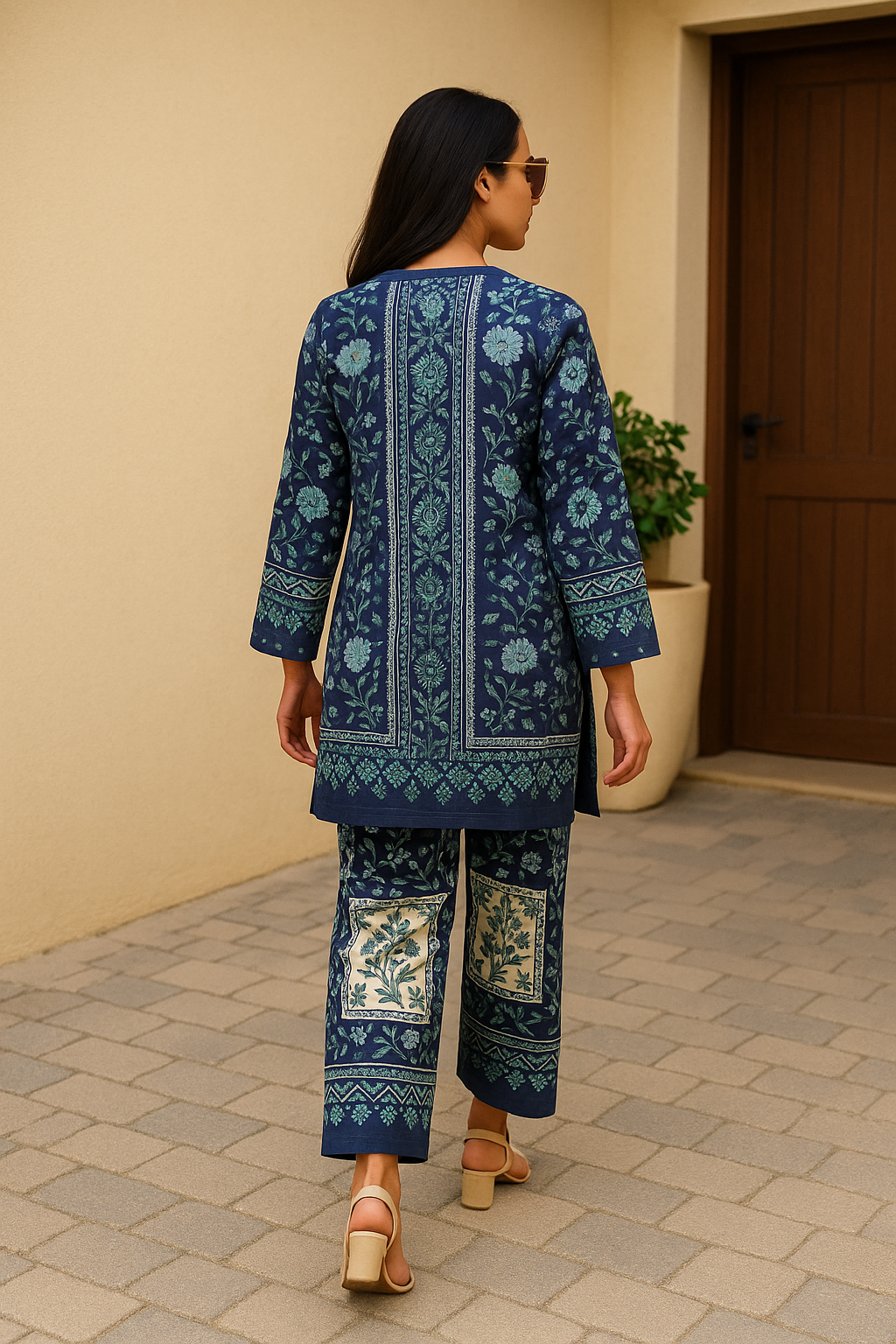 Floral Blue Co-ord Set