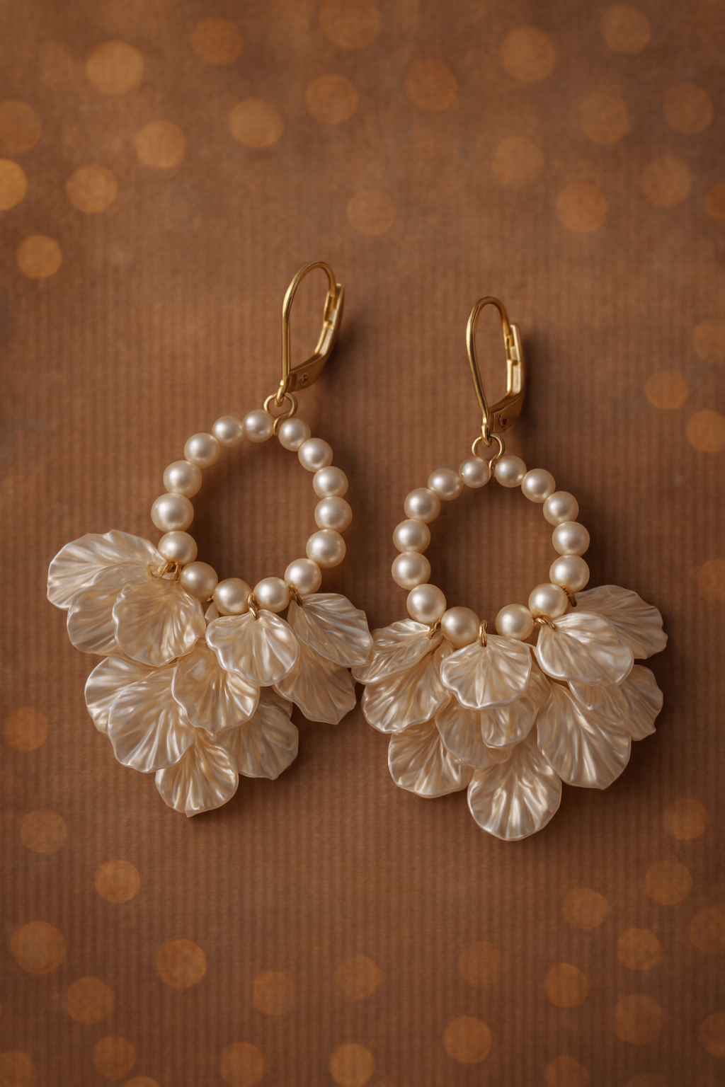 Pearl Petal Earrings