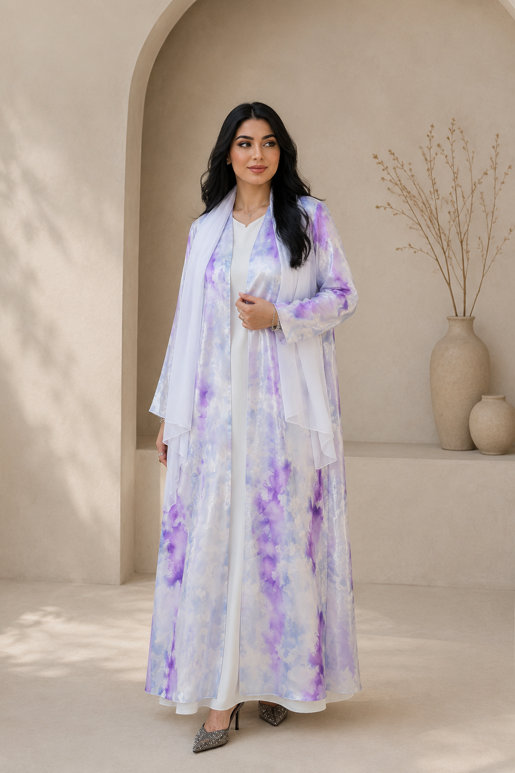 Al Zahrah Lavender Abaya
