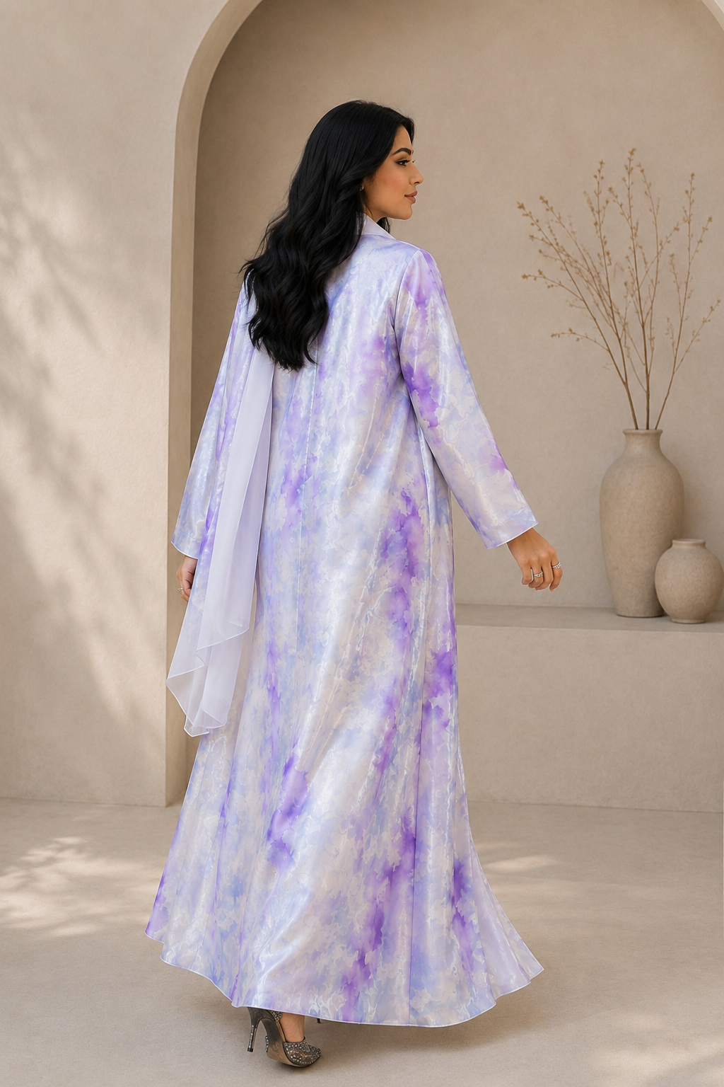 Al Zahrah Lavender Abaya
