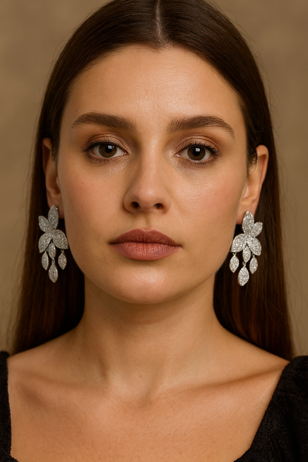 Silver Petal Earring