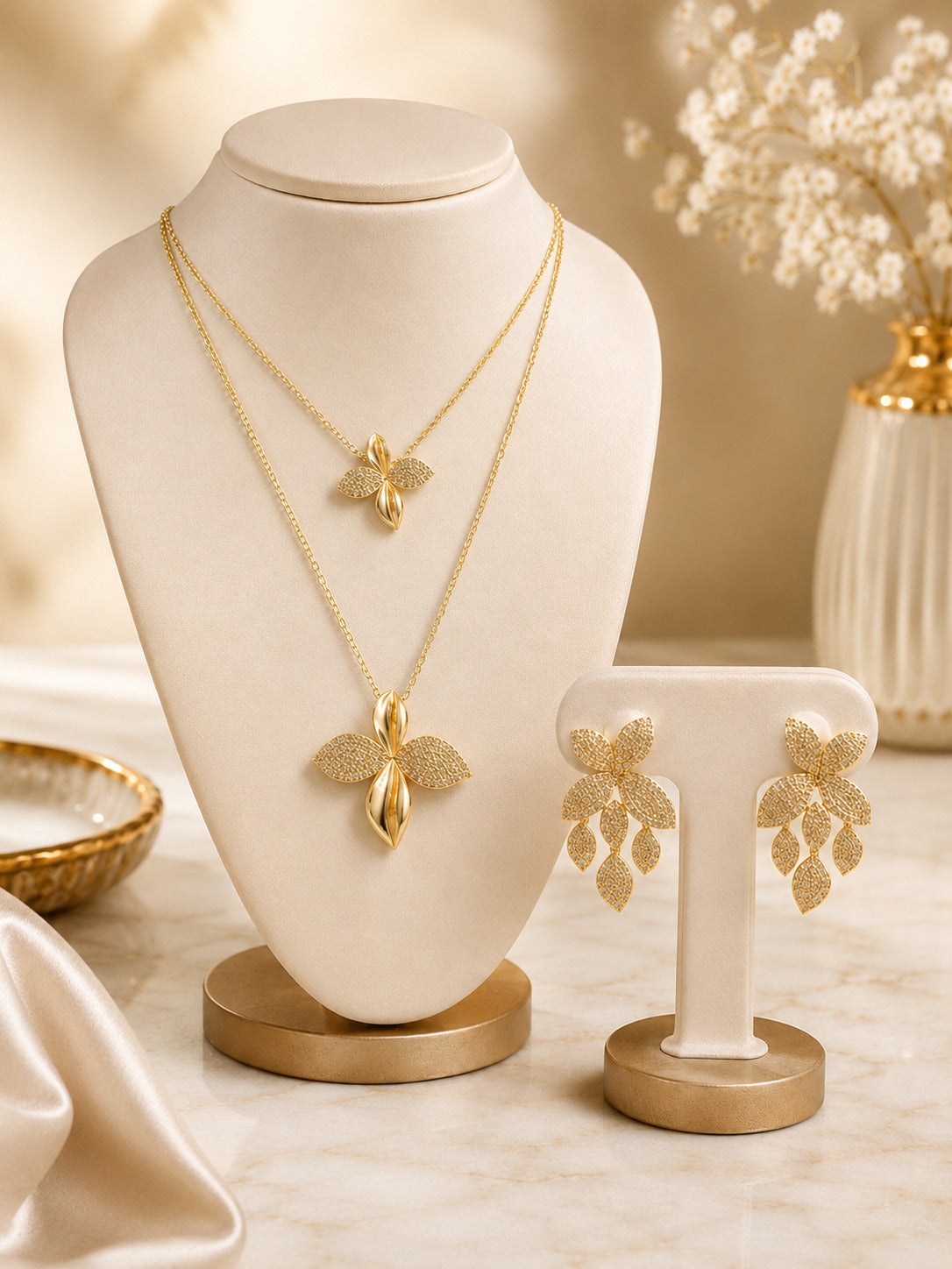 Golden Petal Bloom Set