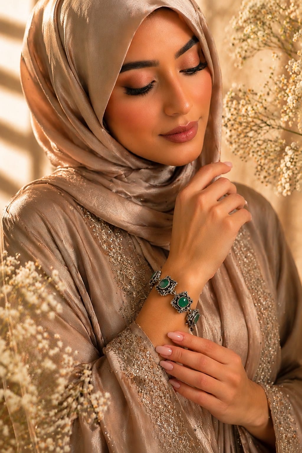 Vintage Gem Cascade Bracelet