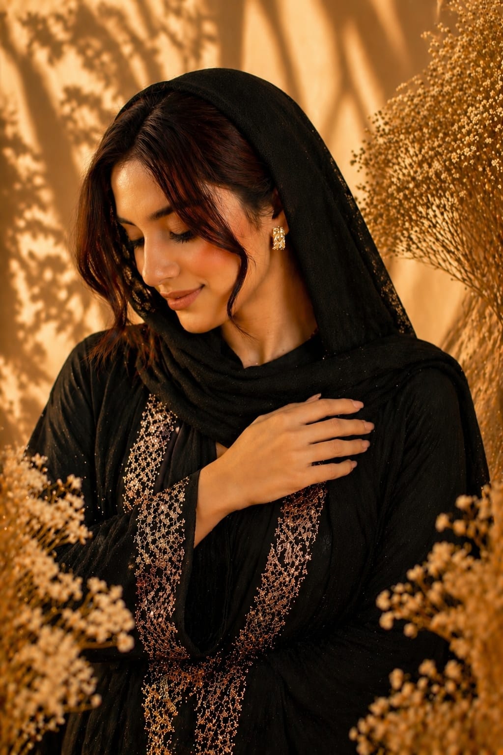 أقراط متدلية "الشلال الذهبي"