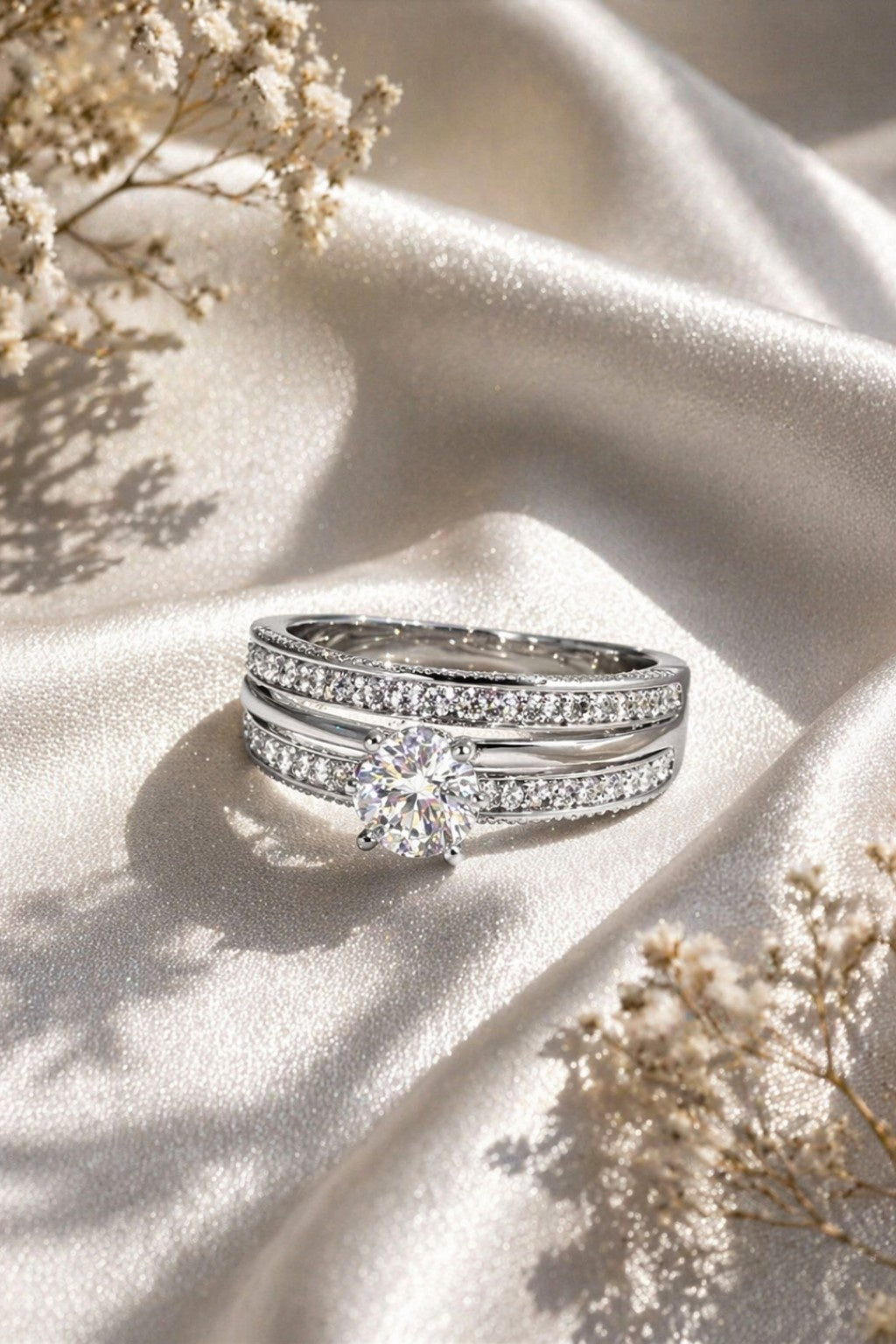 Solitaire Crystal Ring
