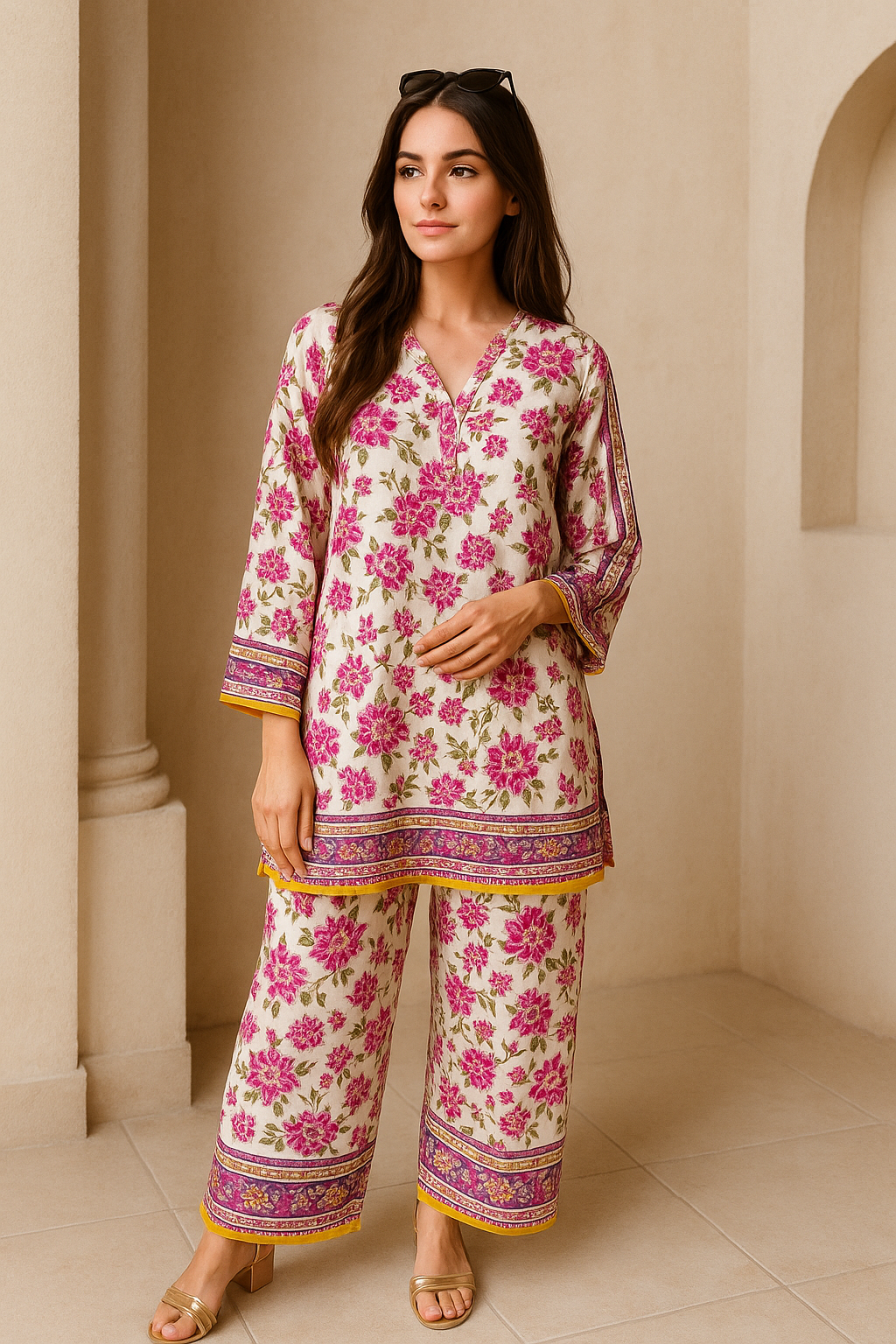 Floral Pink Co-ord Set