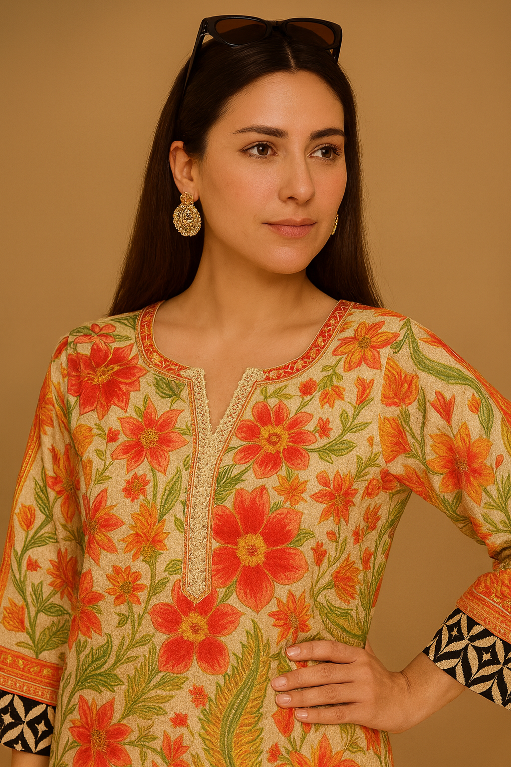 Floral Orange Co-ord Set