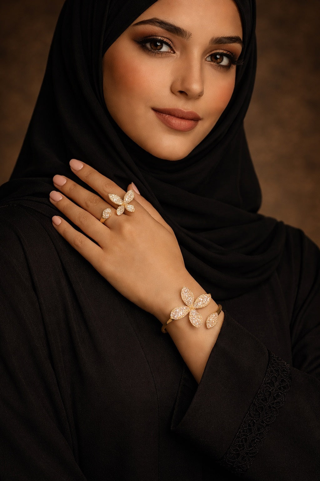 طقم زهرة الفراشة