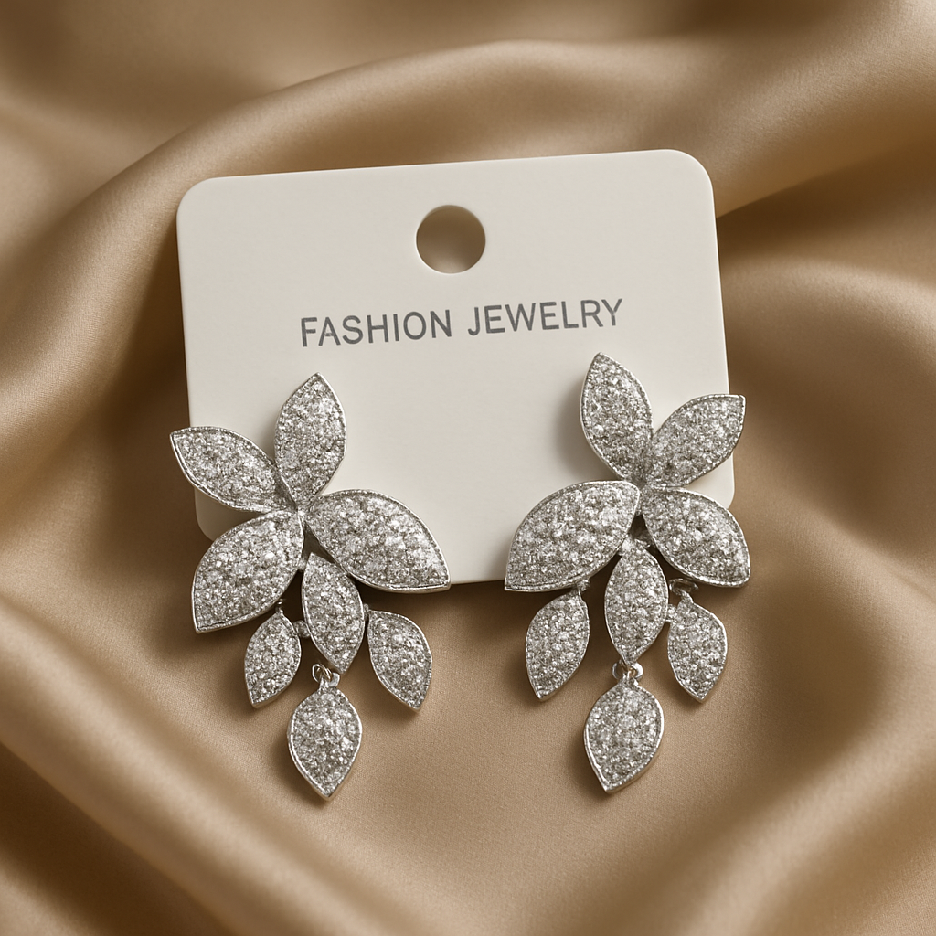 Silver Petal Earring