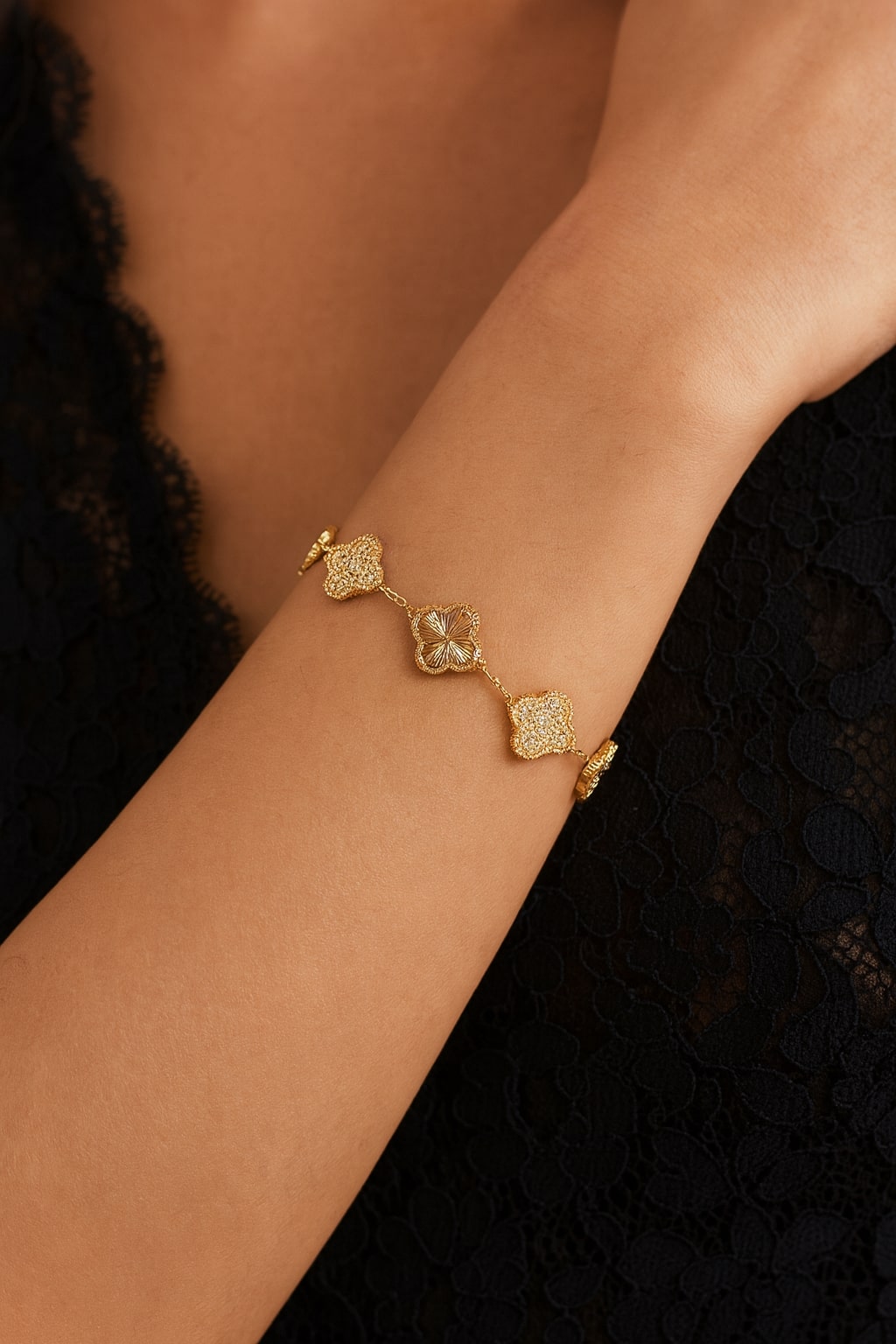 Regal Petal Charm Bracelet