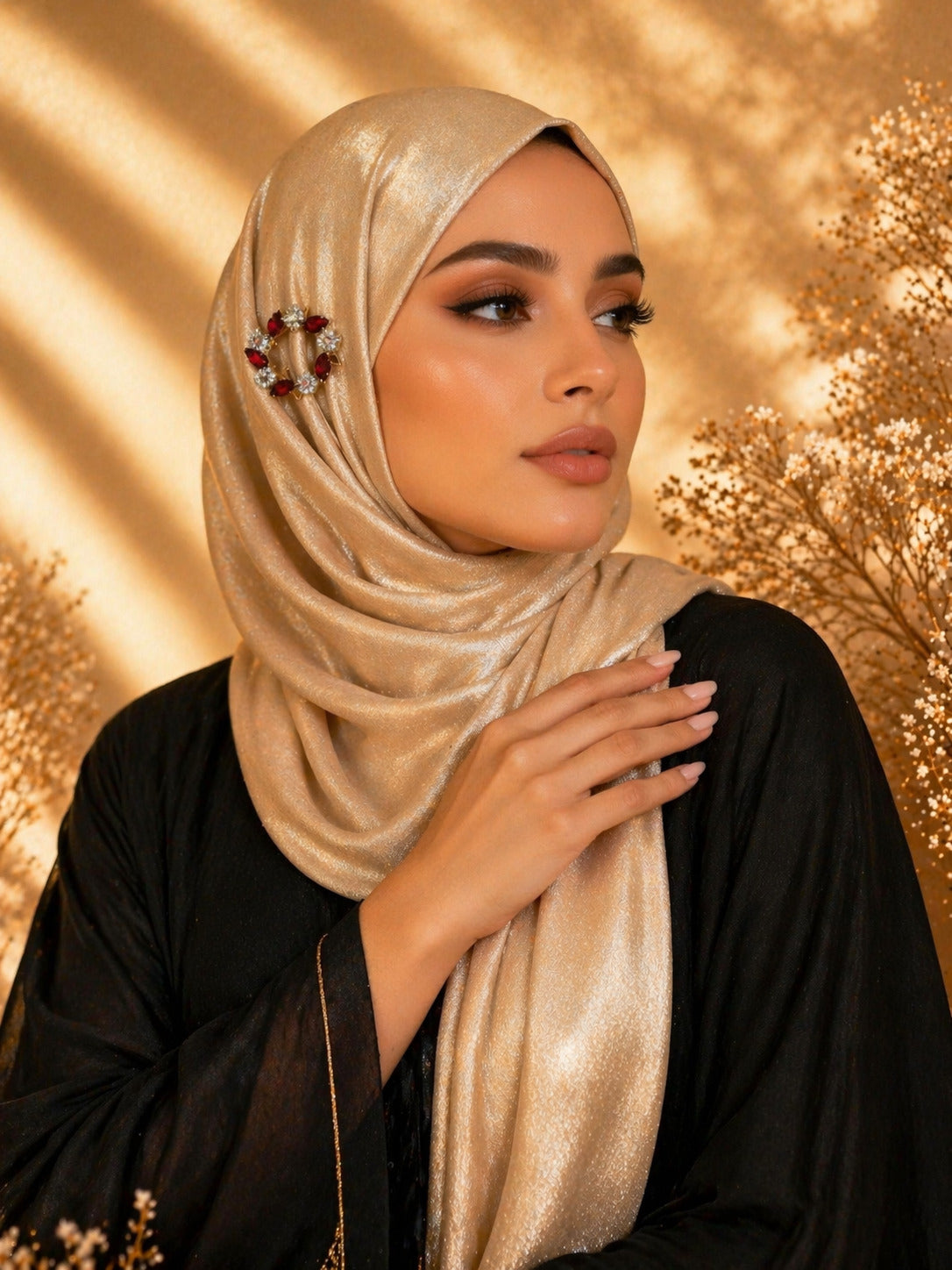 بروش كريستال بلوسوم دائري