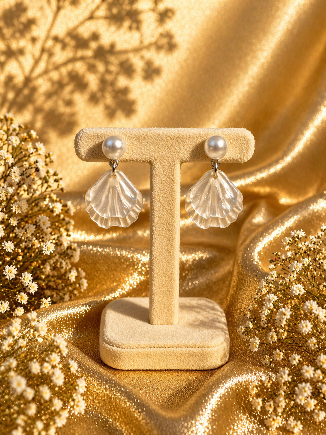 Pearl Shell Drop Earrings