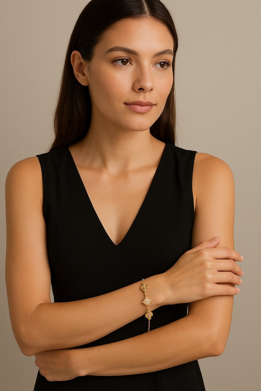 Regal Petal Charm Bracelet