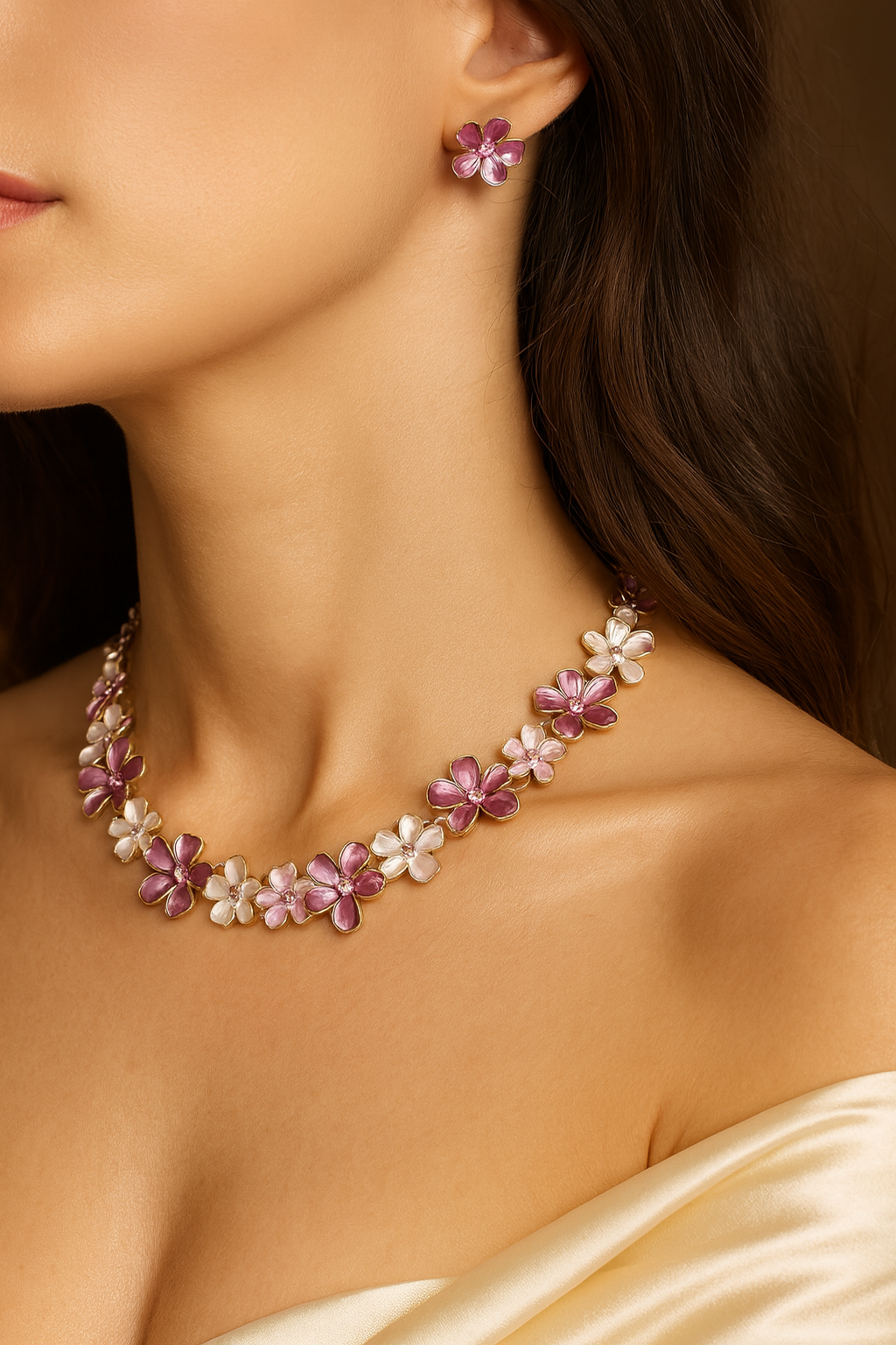 Pink Serenity Floral Set