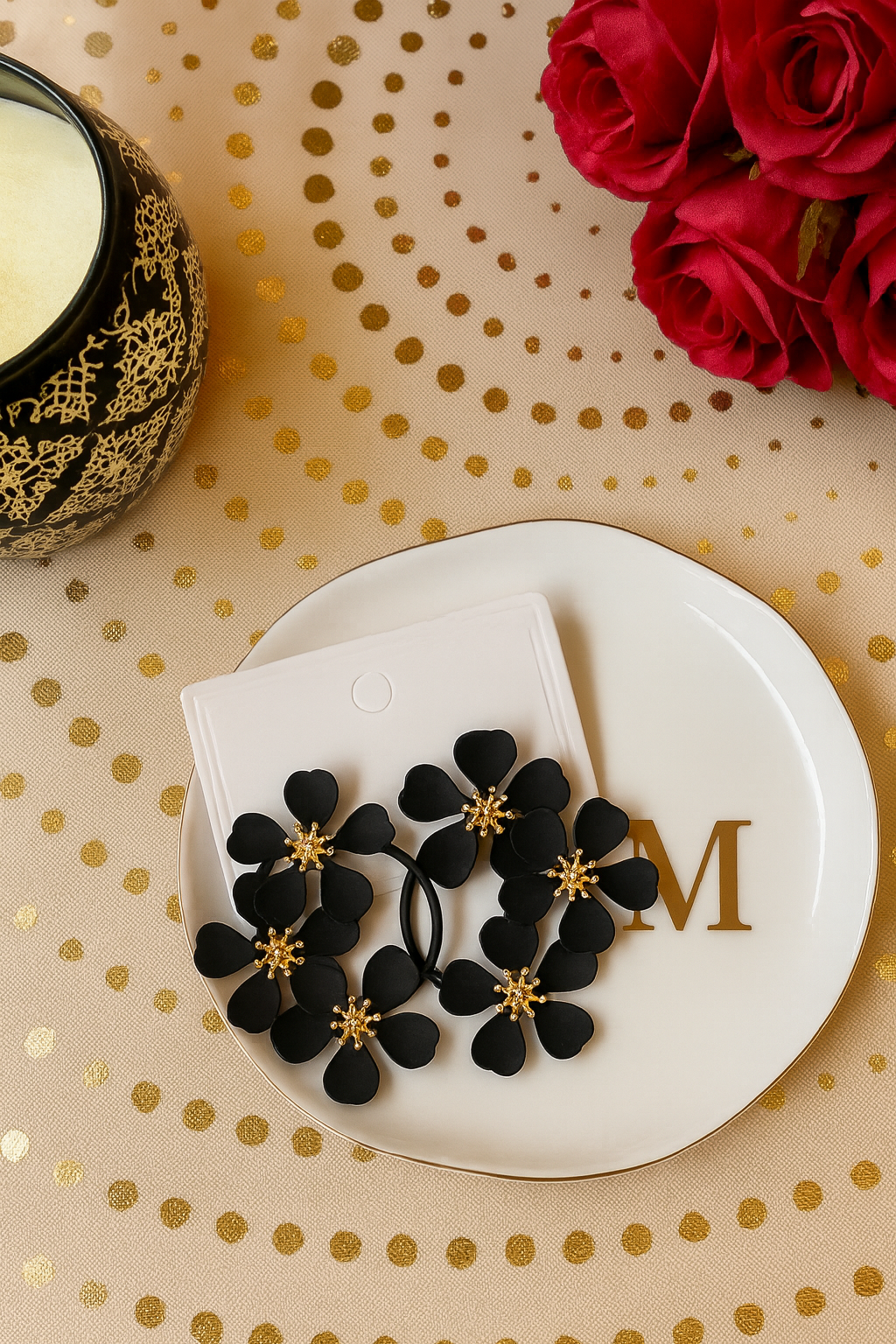 Midnight Bloom Earrings