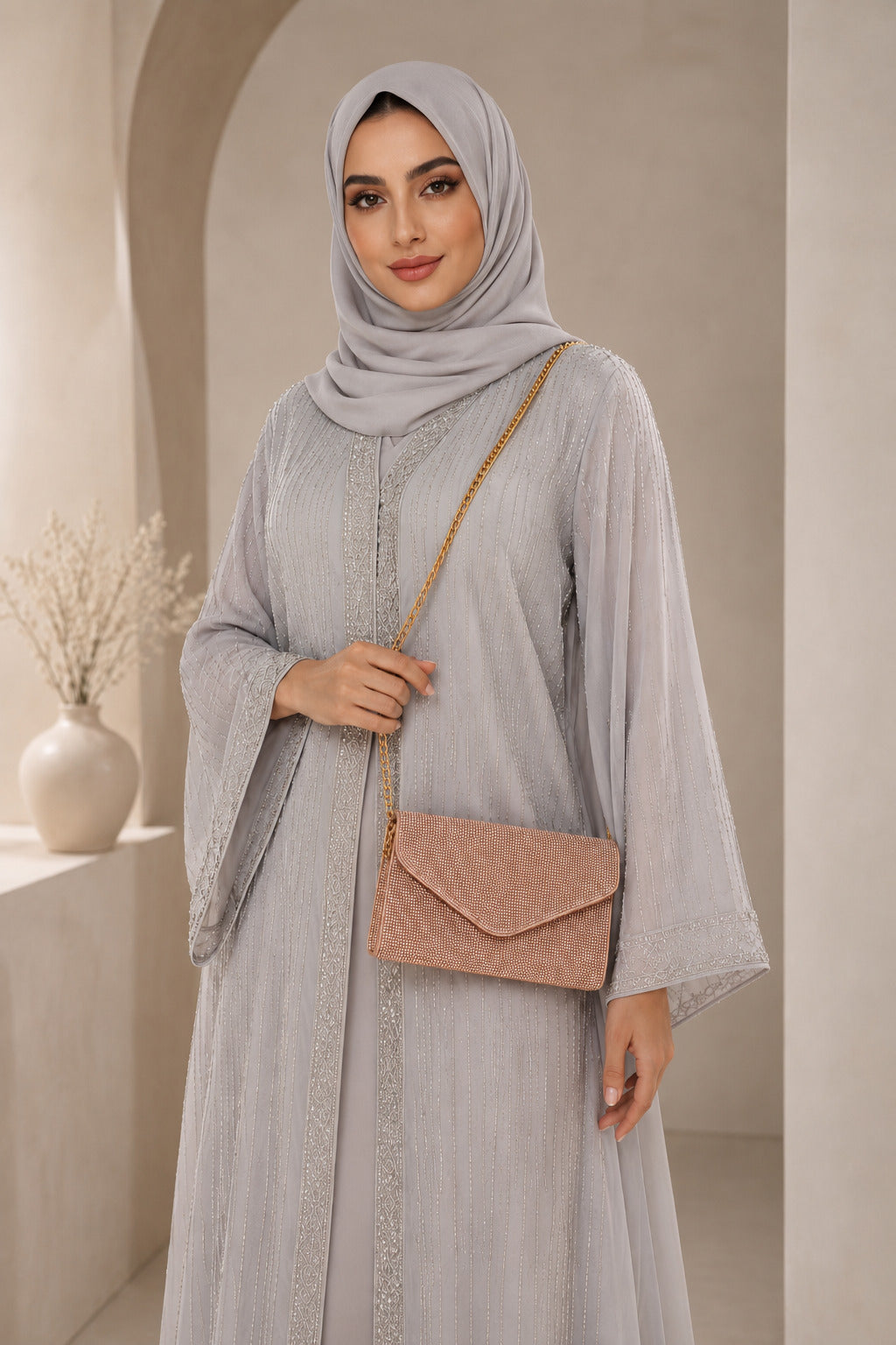 Rose Crystal Sling Bag