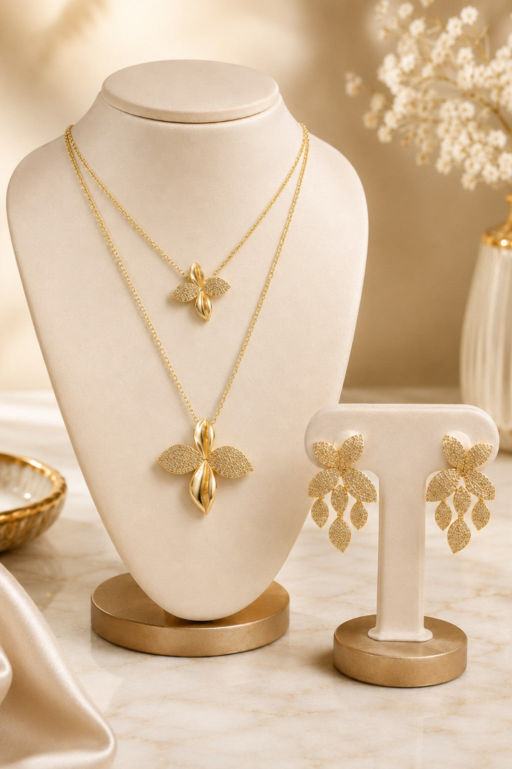Golden Petal Bloom Set