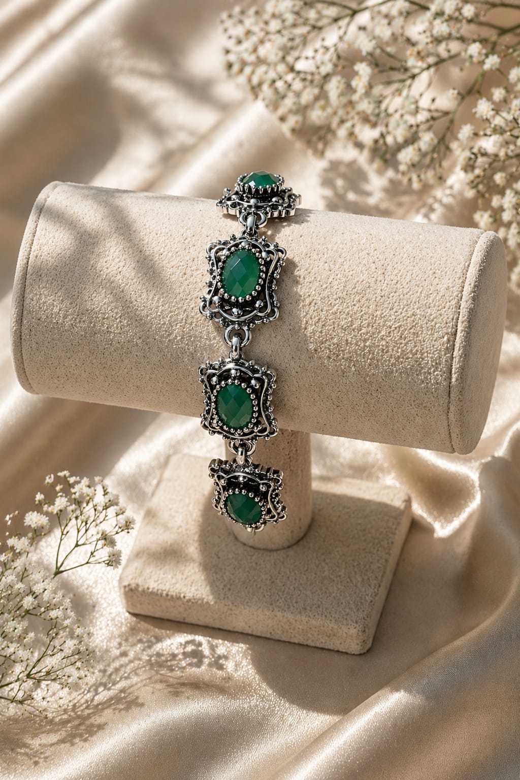 Vintage Gem Cascade Bracelet